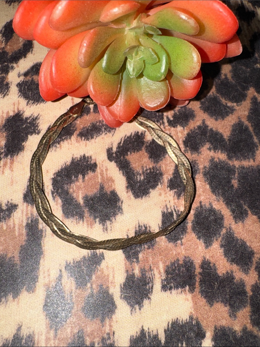 Gold Braided Bracelet